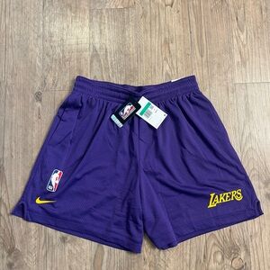 NWT Nike Los Angeles Lakers NBA Mesh Shorts Purple FQ3393-504 Size XL